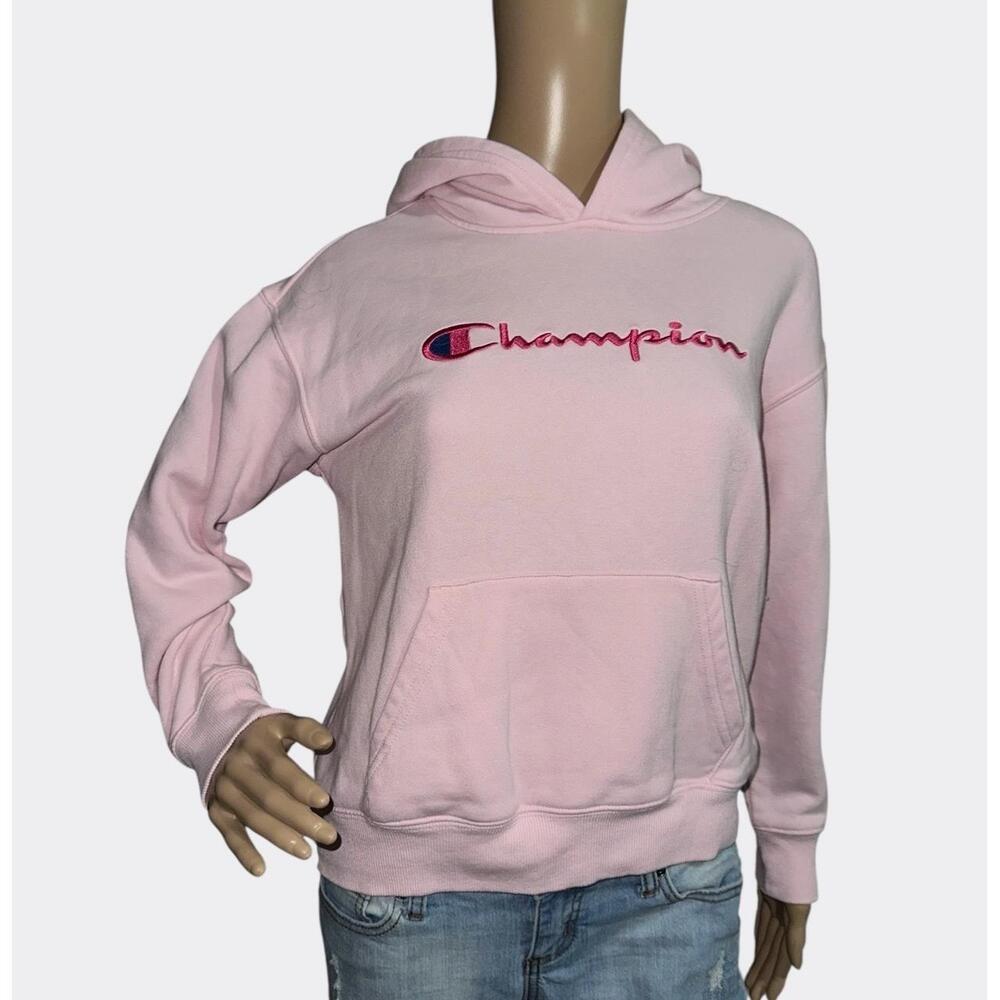 Champion Pink Hoodie Girls XL Pullover Sweatshirt